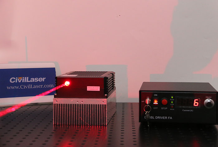 671nm 10000mW High Power Semiconductor Laser Laboratory Powerful Laser - Click Image to Close